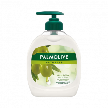 870664 Palmolive Naturals Milch und Olive, Fluessigseife, ORIGINAL Pumpe, 300ml.png